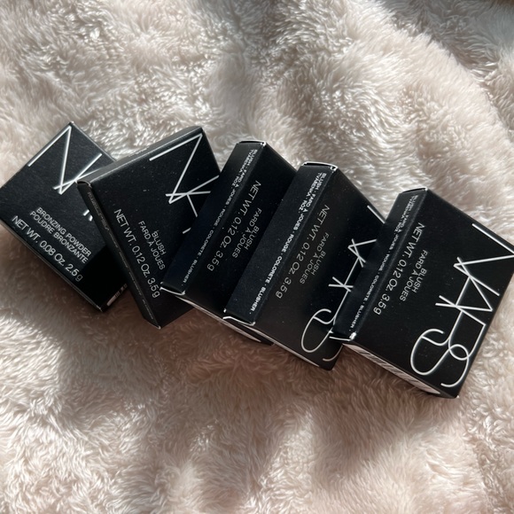 5 NARS Trial Size- 4 Orgasm Blush, 1 Laguna Bronzer - Brand New - Picture 2 of 2